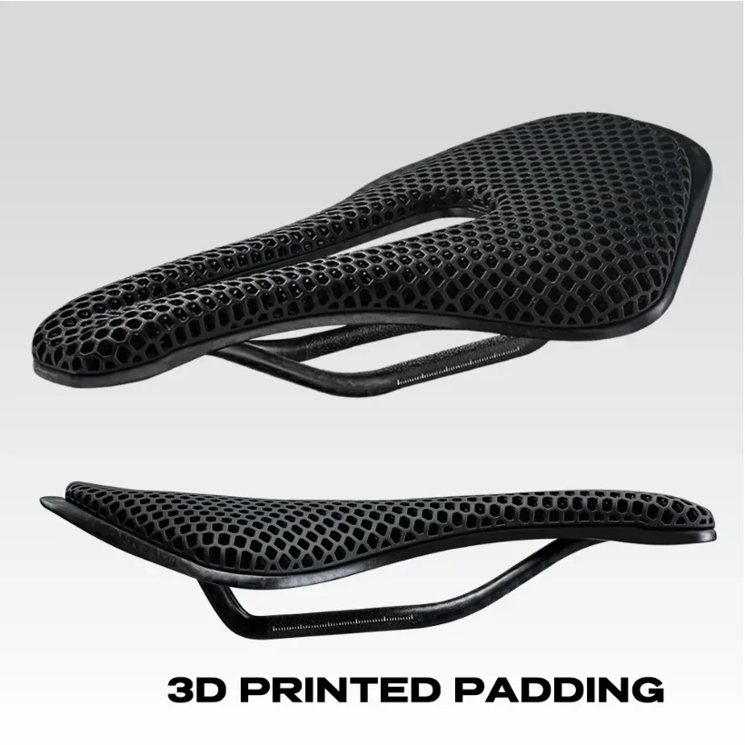 

3D Printed Bicycle Saddle Ultralight Carbon Fiber Hollow Comfortable Breathable MTB Gravel Road bike Cycling Seat Parts