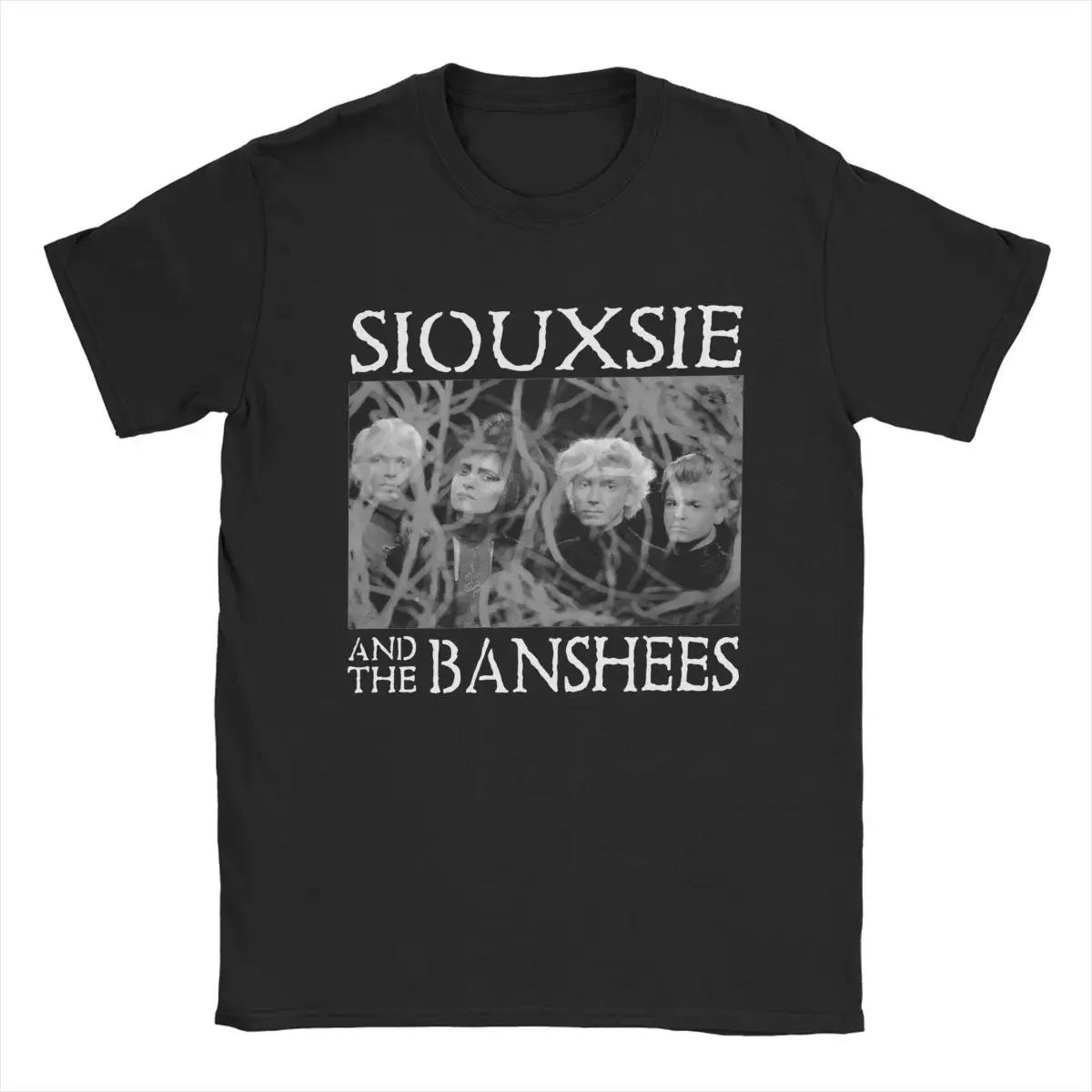 

Винтажная Футболка Siouxsie And The Banshees с музыкой, мужские футболки из чистого хлопка с круглым вырезом, футболки с коротким рукавом 6XL, топы
