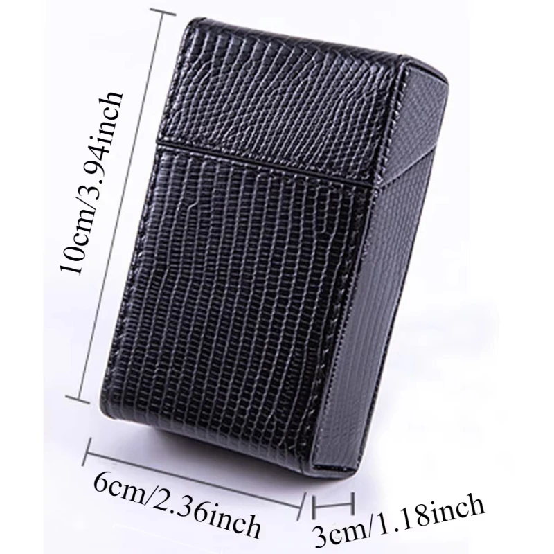 20 Portable Anti Pressure and Moisture-proof Cigarette Boxes, Magnetic Flip Cover Cigarette Box Accessories, Men\'s Gifts