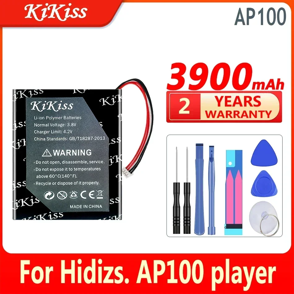 3900Mah Kikiss Krachtige Batterij Voor Hidizs Ap100 Speler Digitale Bateria