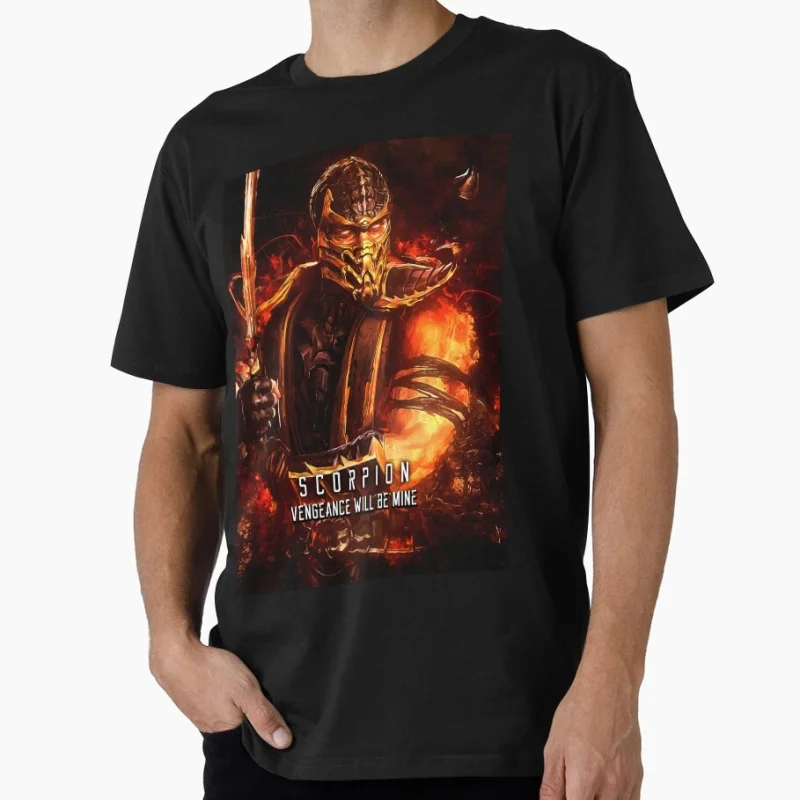 Retro Arcade Game Mortal Kombat Gift T shirt 0708 Unisex Gamer Tee Fire Warrior Scorpion Graphic clothes All size tops S-6XL