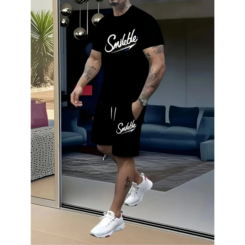 

Best-Selling Men'S Loungewear 2026New Home Wear Pique Knit Short-Sleeve Suit Cool And Breathable In Summer