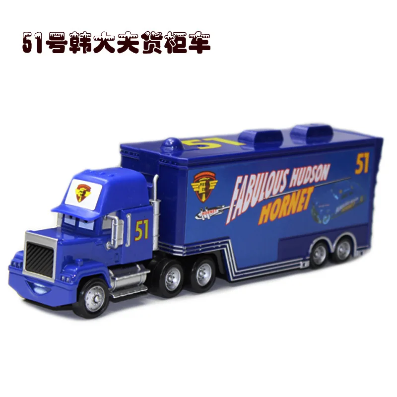 Disney-Pixar Cars 3 Container Truck, Relâmpago Mcqueen, Racing Family Collection, Modelo Flo Diecast, Menino, Menina, Presente Crianças, Brinquedos