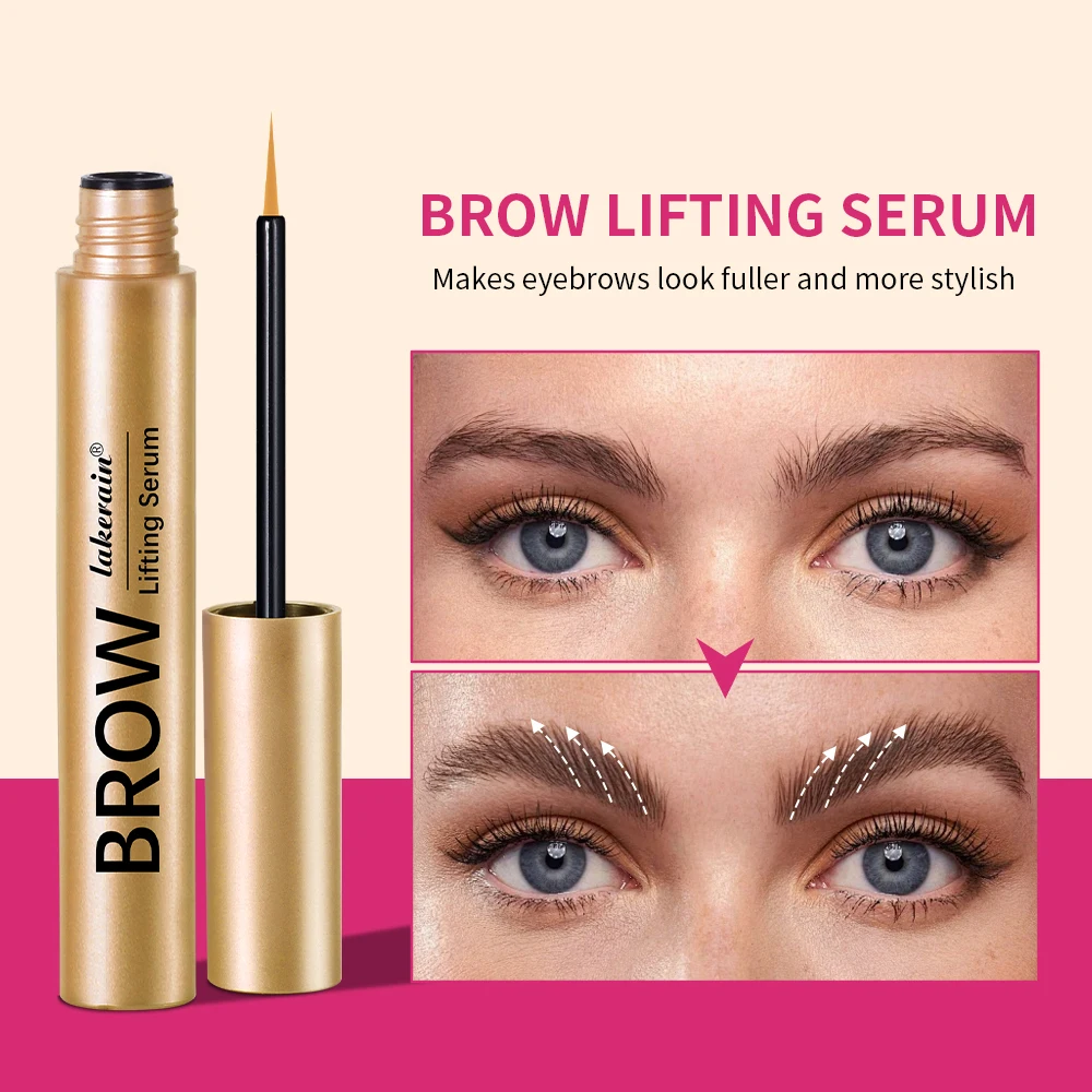 Lakerain 4ml Veloce Sopracciglio Crescita Delle Ciglia Siero Naturale Più Spessa Allungamento Sopracciglio Trucco Crescita Idratante Essenza Sopracciglio