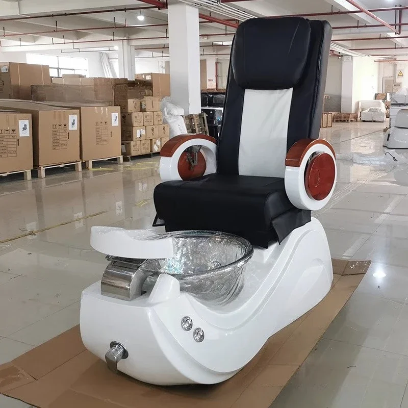 Sillón salón pedicura sillas reposapiés taburete muebles respaldo masaje uñas Sillas De Pedicura Para Spa muebles comerciales