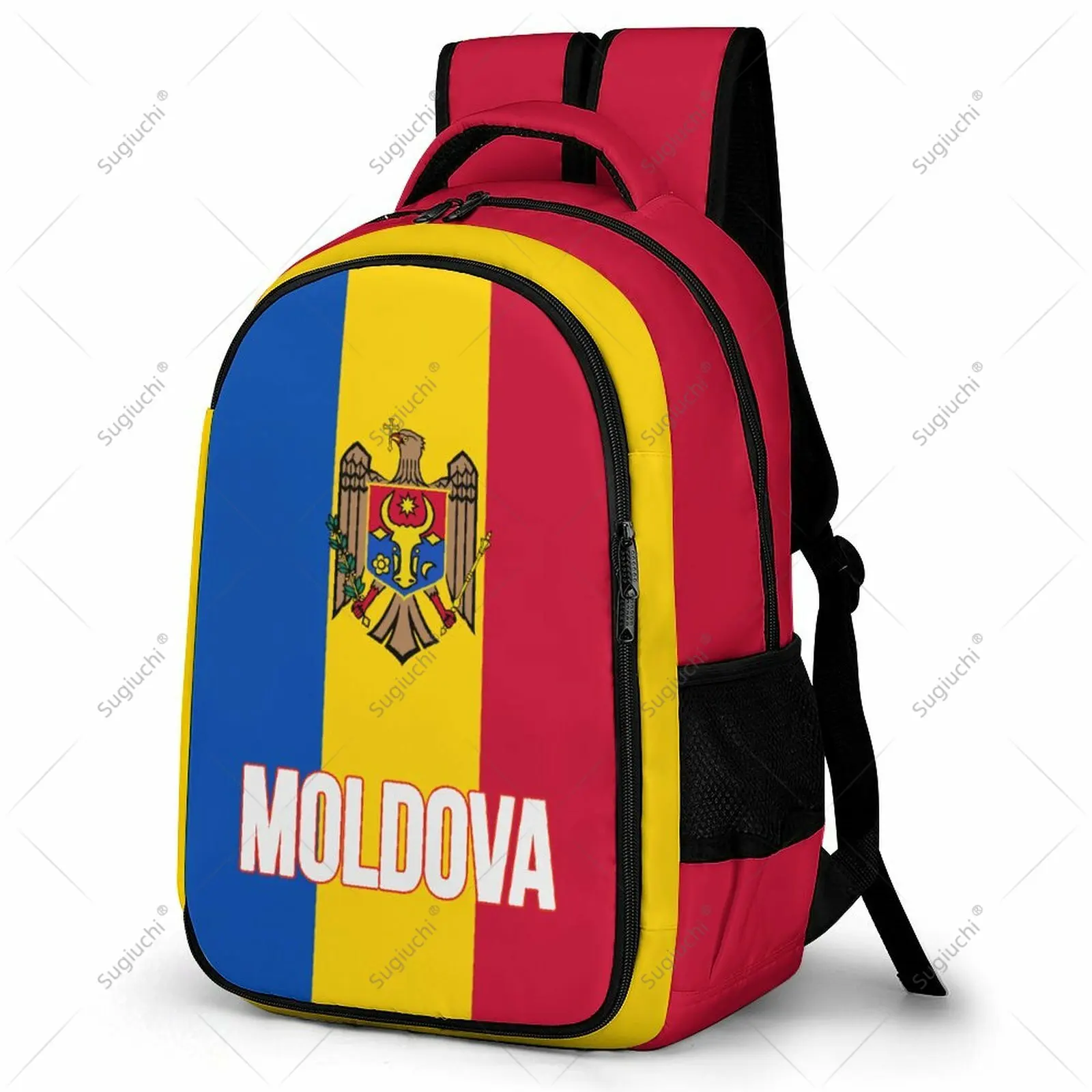 

Backpack Moldova Flag Student Schoolbag Smart Business Travel Leisure Backpack Laptop Back Pack Office Work Bag