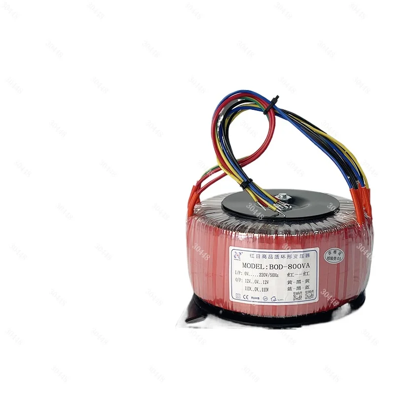 

Toroidal Transformer 220V to 12V 24V Full Copper Single Phase Low Frequency Power Amplifier Isolation
