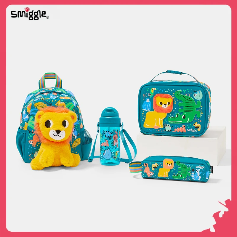 2024 New Genuine Australia Smiggle Children Study Stationery Student School Bag Lunch Bag Pencil Box Anime Backpack Gift Send do