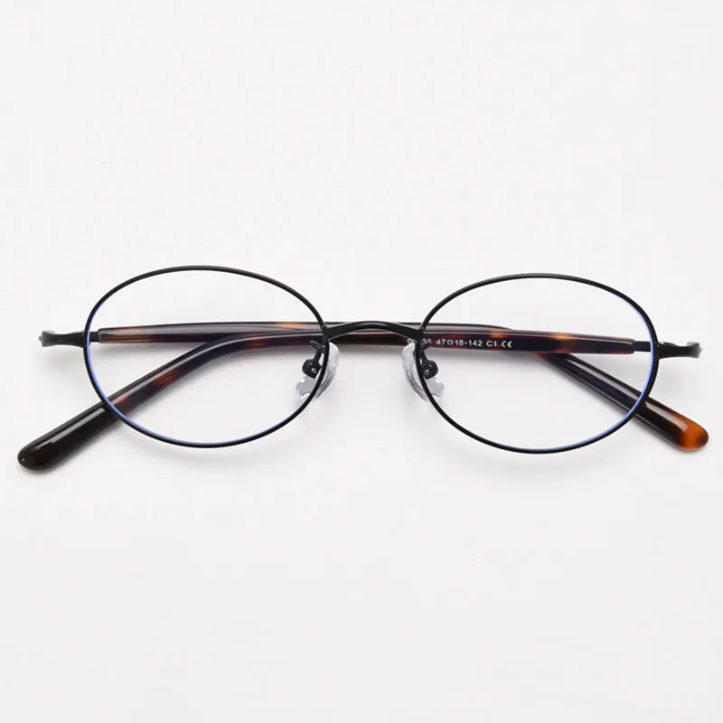 Mimiyou Retro-Stil Ovale Brillengestelle für Damen, Blaulichtfilter Optische Brillen für Herren, Brillengestell mit Klaren UV400 Computerbrillen – Detail 11