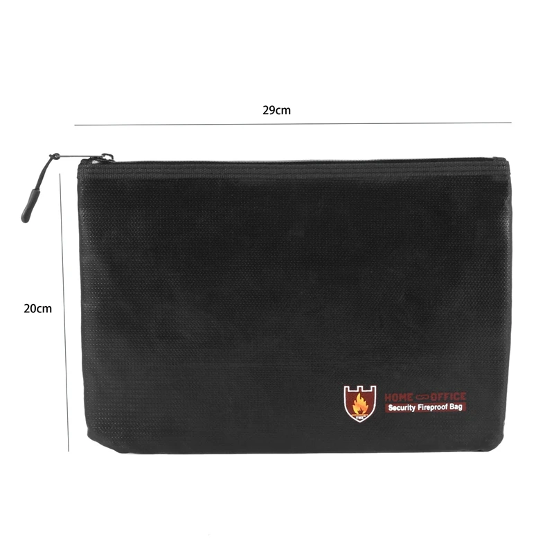 3X Fireproof Document Bags, Waterproof And Fireproof Bag With Fireproof Zipper For Ipad,Money,Jewelry,Document Storage