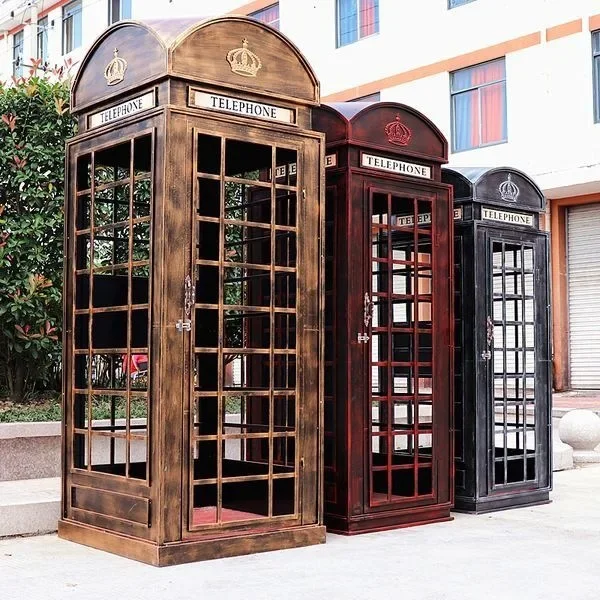 Phone booth model Outdoor bar Cafe ornament Bookcase Locker