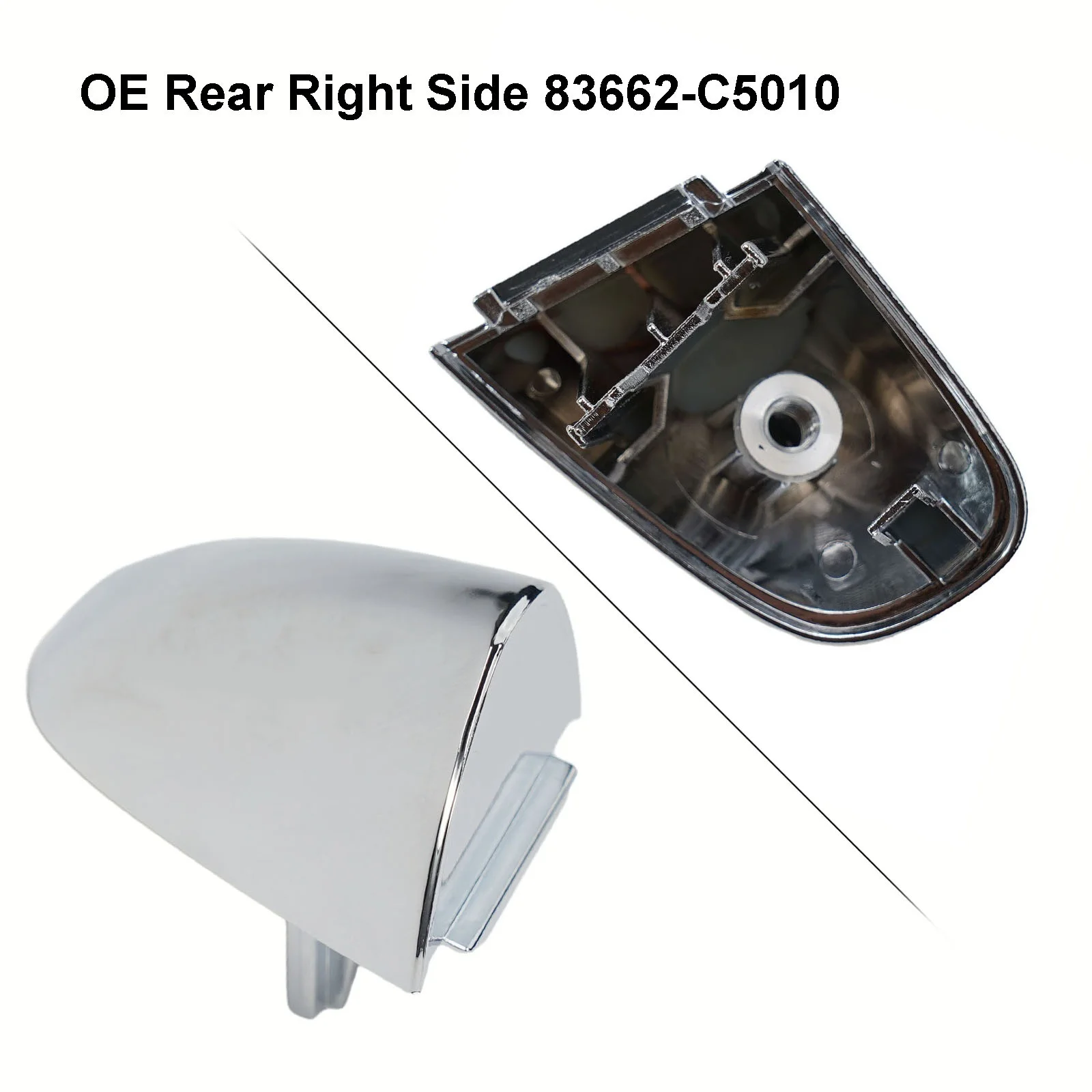 

Аксессуары, крышка ручки 83662C5010, задняя, серебристая, 4-дверная, 3,3 л, 2,4 л, 2,0 л для Kia 2016-2020, для спортивного внедорожника Sorento