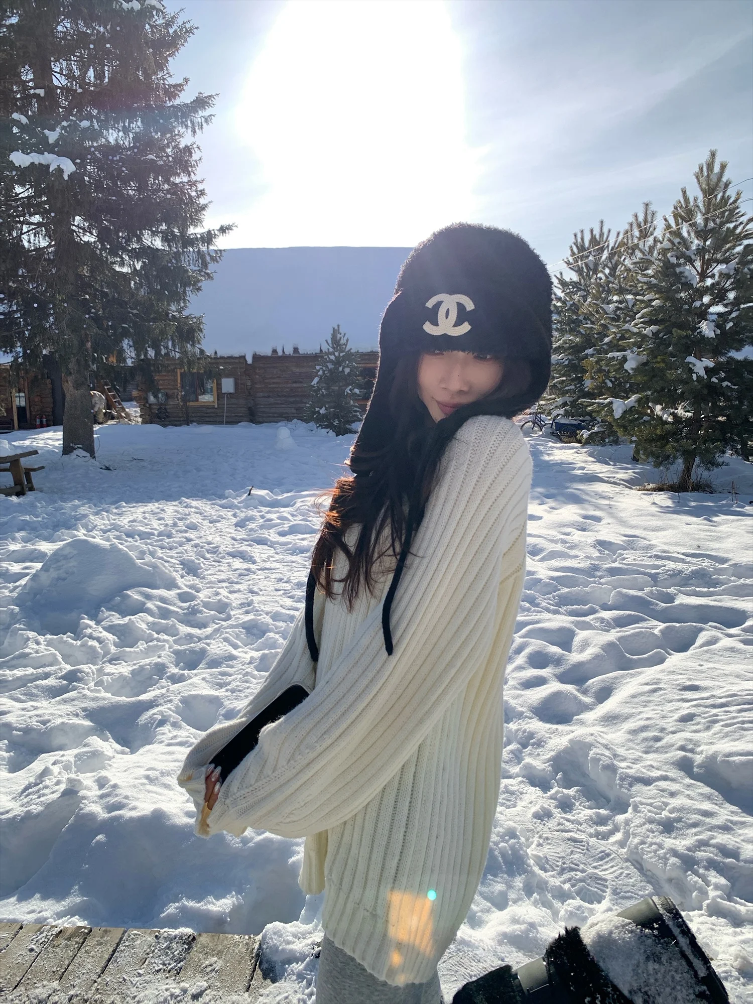 

Свободный утепленный вязаный свитер в полоску с V-образным вырезом для женщин, зимний корейский стиль, удобный уютный пуловер с длинными рукавами и круглым вырезом