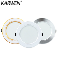 Led Downlight 5W 9W 12W 15W 18W Ceiling Light 220V Recessed Down light Round Led Panel Light Indoor Lighting LED Spot light