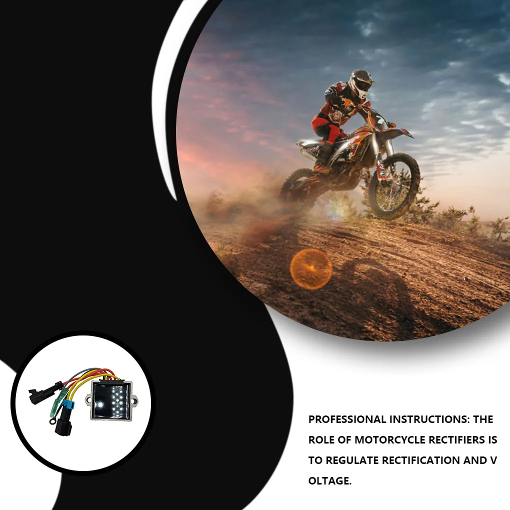 Motorcycle Performance Rectifiers Scooter Stable Matching Regulator Parts Bike Voltage Current Replace Durable