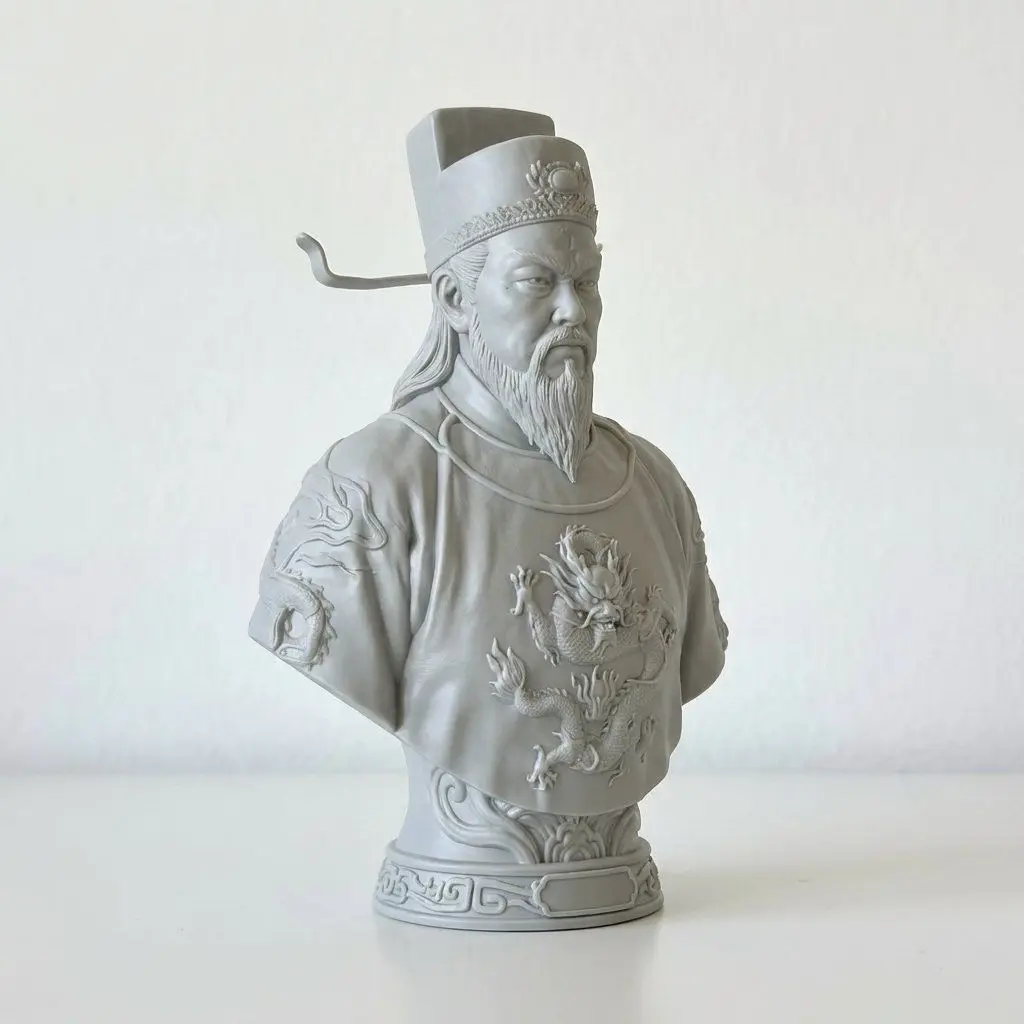 Statue Bao Zheng (Lord Bao) Resin History Sculpture Collection Ornament Model 3D Printed Figurine Miniature Decoration Craft