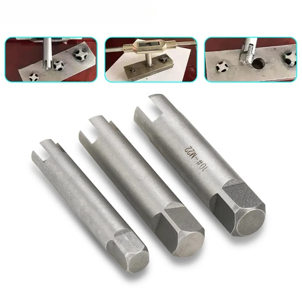 Dies Screw Tap Extractor Metalworking Hand Tools Alloy Steel Broken End Tap Extractor M4/M5/M6/M8/M10/M12/M14/M16/M18 Tap Wrench