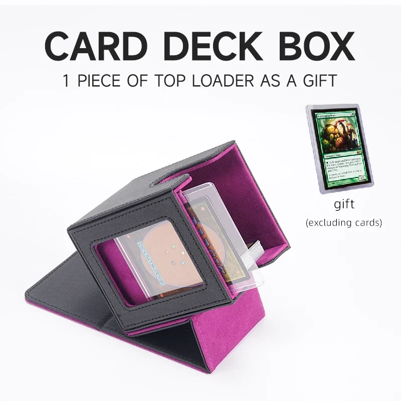 Card Deck Storage Box TCG MTG Board Games Commander Card Carrying Organiser Case Trading 3