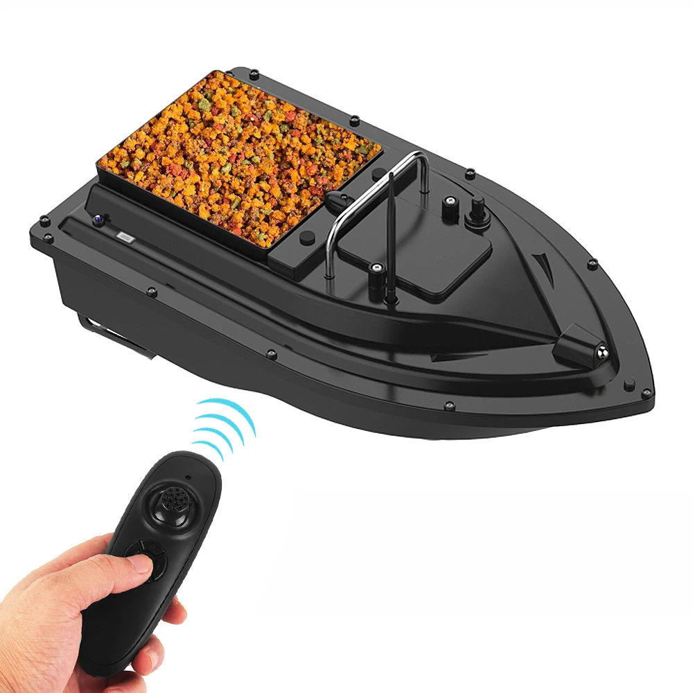 D16 Wireless Remote Control Fishing Bait Boat Fishing Feeder Fish Finder Device 430-540 yards Remote Range Big Bait Containers