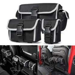 Car Seatback Storage Bag Tailgate Door Organizer Tray Pocket for Jeep Wrangler TJ JK JL Rubicon 1997-2026 Interior Accessories