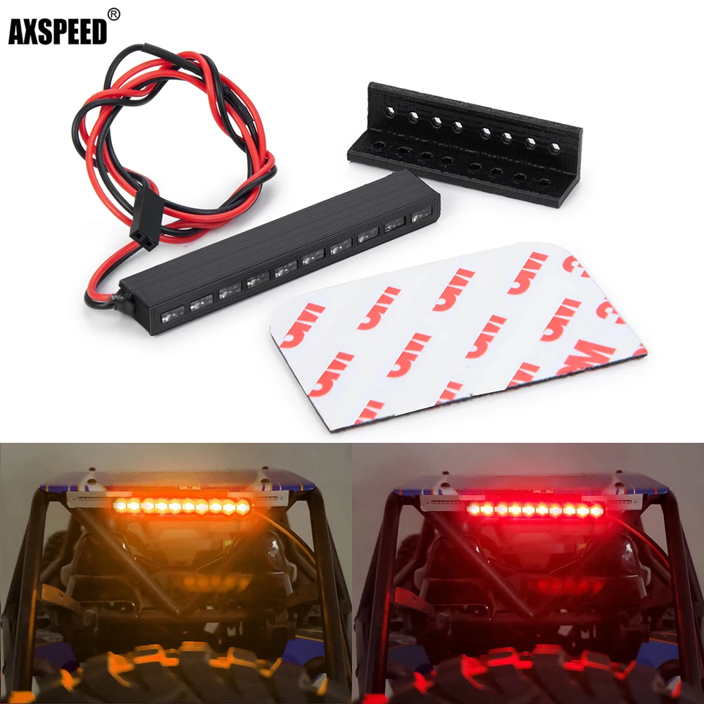 AXSPEED 32/65mm Roof Lamp Light Bar for 1/10 Axial SCX10 90046 Wraith RR10 TRX4 TRX6 D90 RC Crawler Model Car Parts