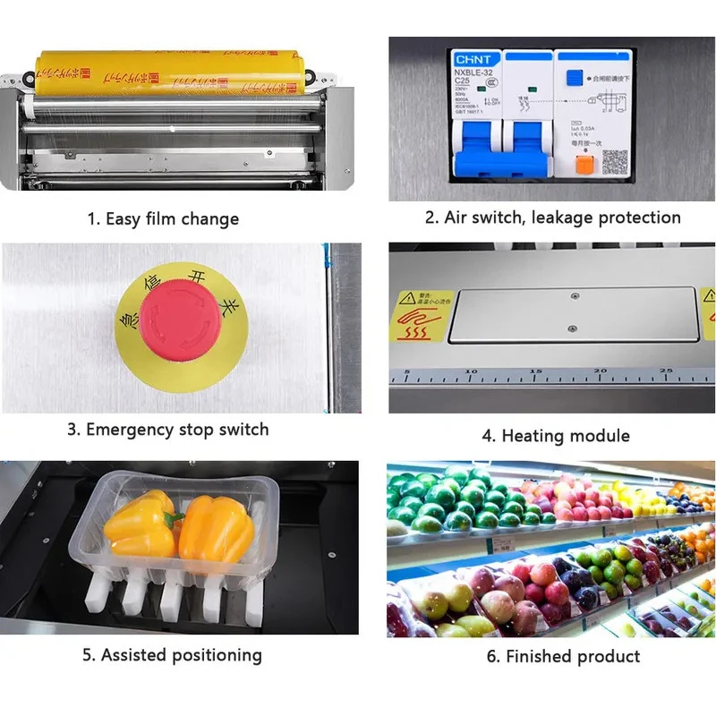 China Commercial Manual Food Gr Pe Plastic Cling Film Wrapping Hine Pallet Automat