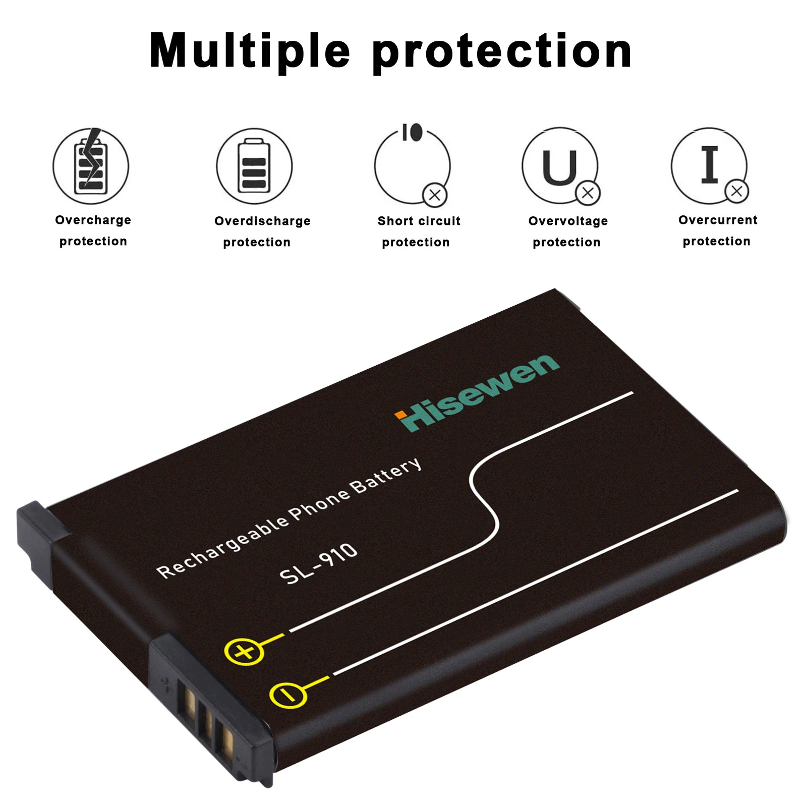 Hisewen Cordless Phone Replacement Li-ion Battery for Gigaset SL910 SL910A SL910H V30145-K1310K-X447 -0-HY Btteries