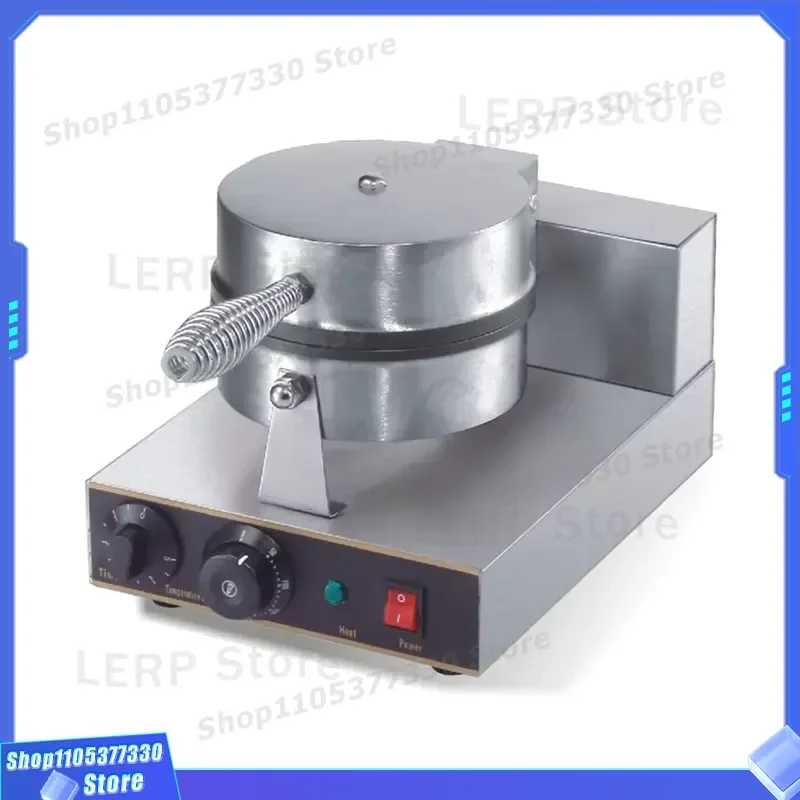 Electric Waffle Cone Maker Machine Commercial Ice Cream Cone Iron Baker Tool for Crispy Wafer Cup Baking Equipment Kitchen