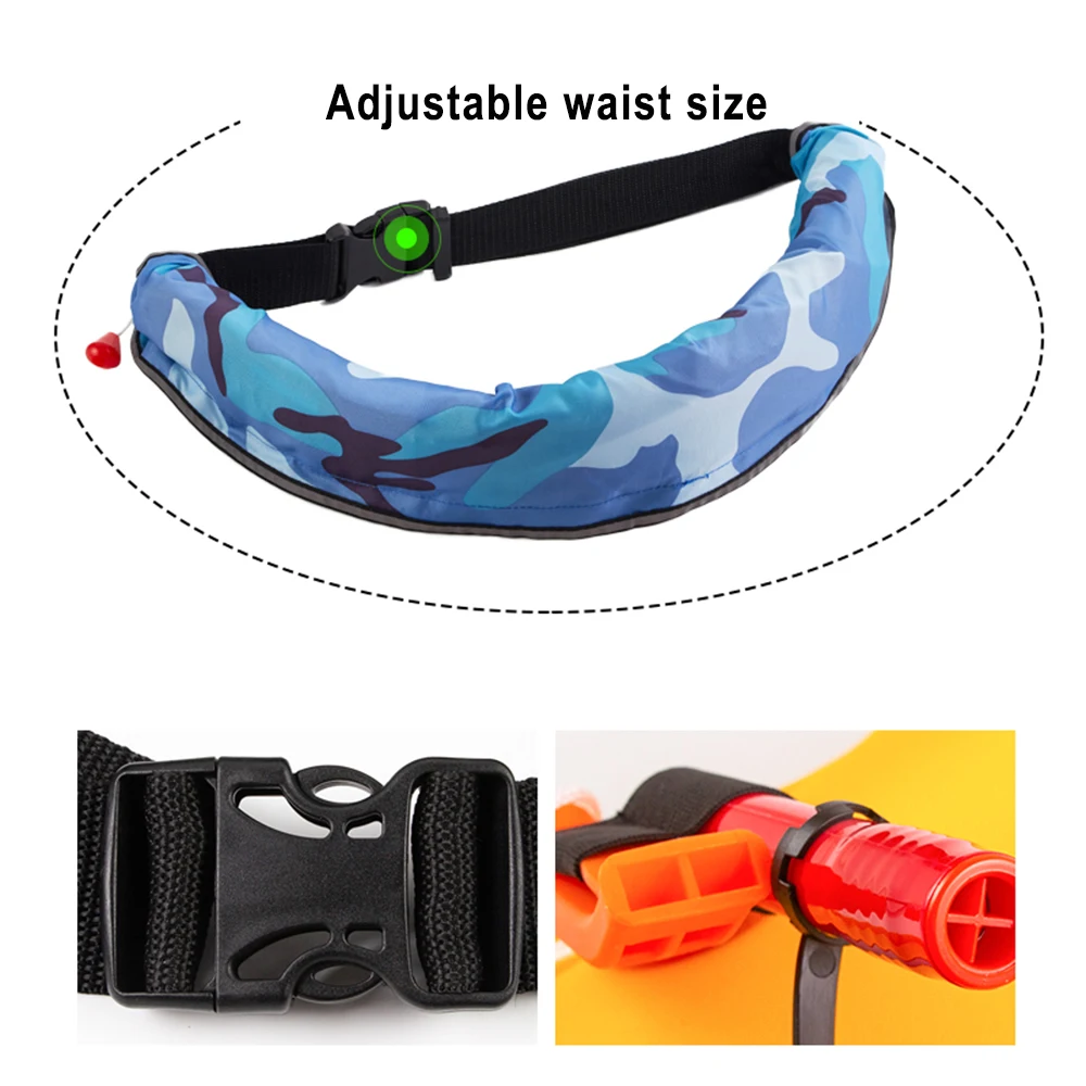 PFD Automatic Inflatable Life-saving Belt 100N Life Vest Self-inflatable Swimmer Round Buoys Rafting Safety Boating Lifejacket