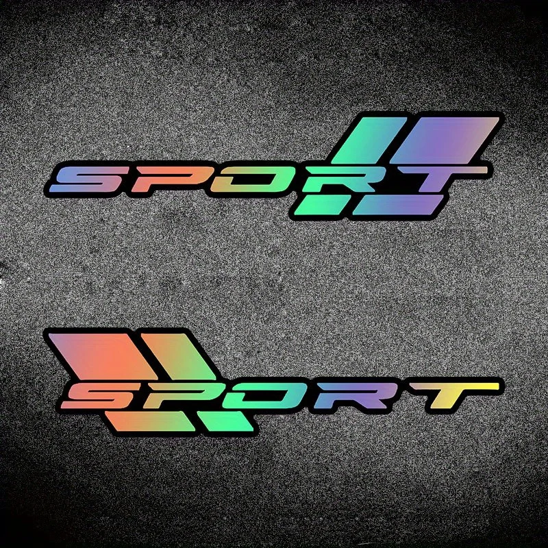 Sport Laser Sticker Waterproof Abrasion Resistant for Car Light Hood Window