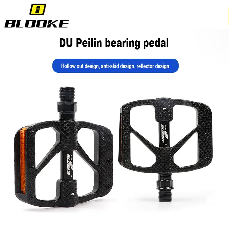 

Сверхлегкая педаль с подшипником для велосипеда, противоскользящая педаль, двухсторонний светоотражающий алюминиевый сплав, аксессуары для велосипеда