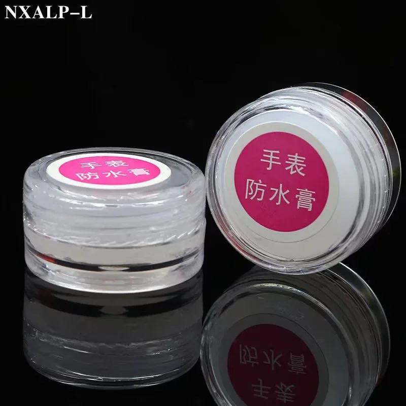 2pc Watch Waterproof Cream Silicone Grease Upkeep Repair Restorer Tool Watch Glass Watch Back Cover Waterproof Ring Watch Tool