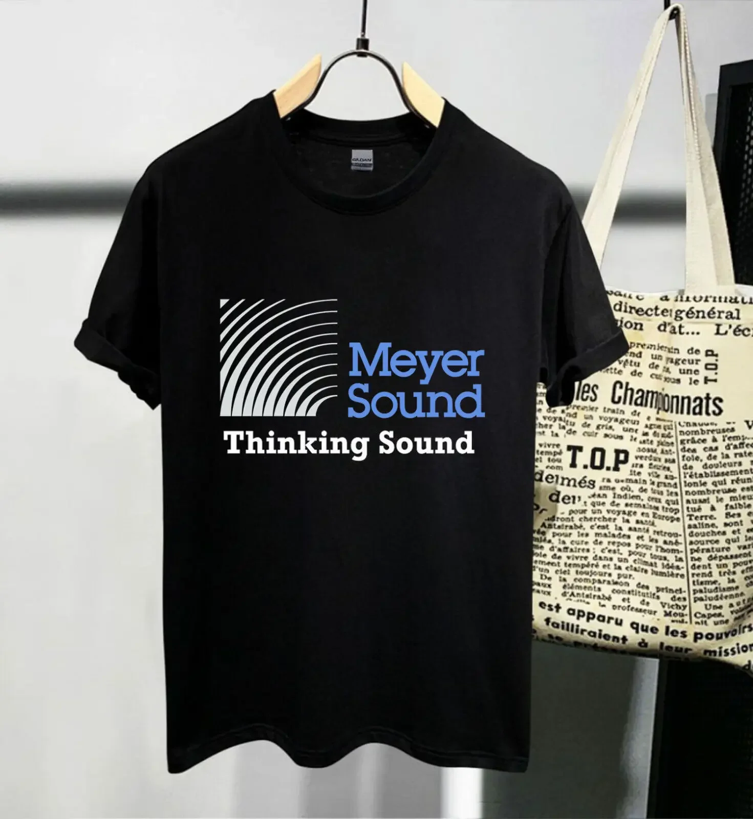 Meyer Sound Thinking Sound Logo Usa Size Men's T-Shirt Unisex Heavy Cotton Te