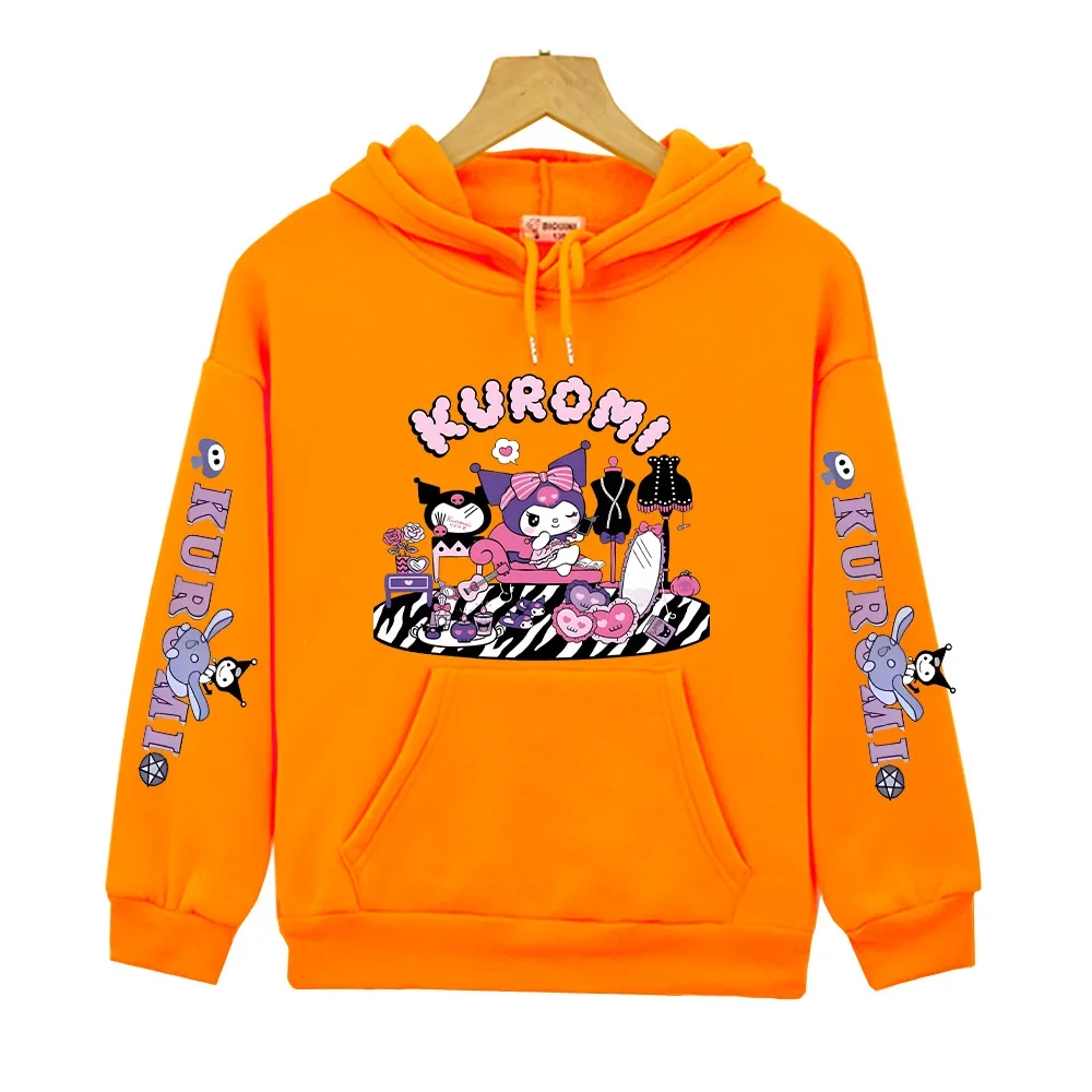 

Kuromi Magic Cabin Hoodies Manga 90s Anime Sweatshirts Kawaii Kids Clothing Boys Girls Pullovers Creative Design Casual Hoody