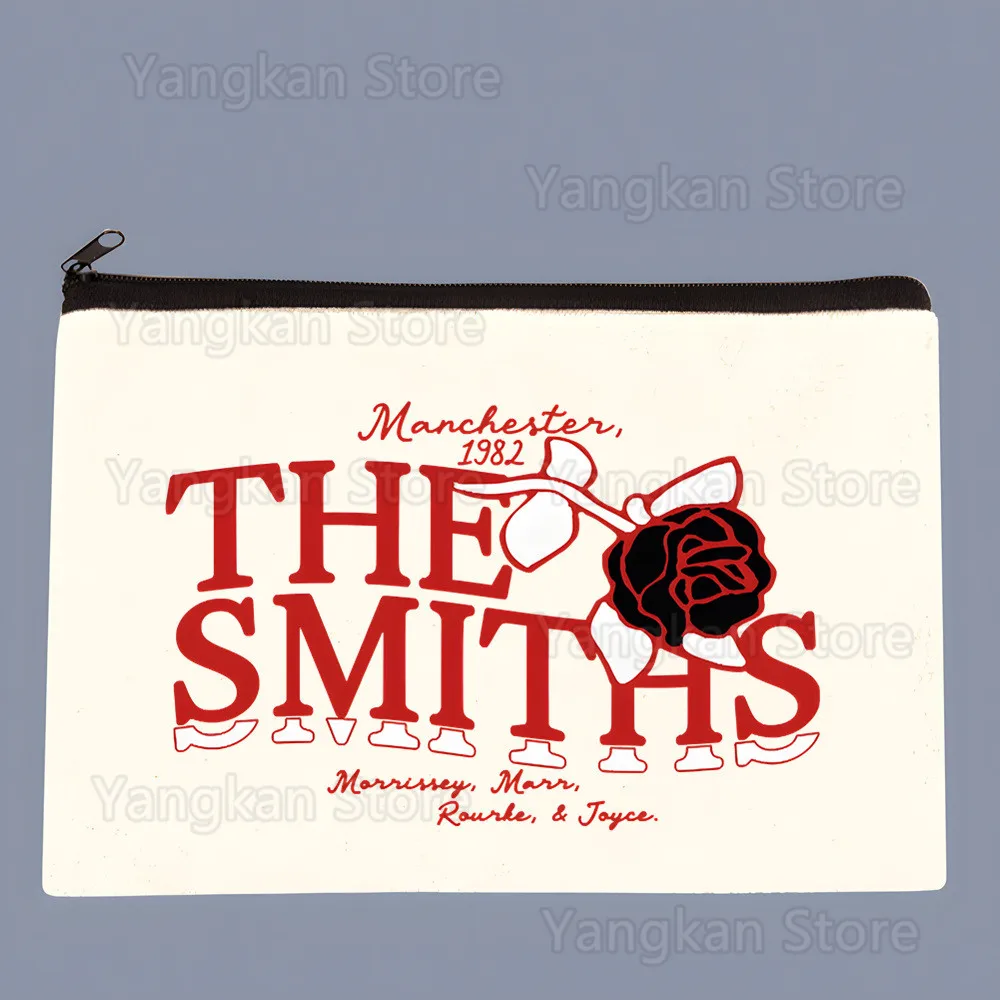 

The Smiths Punk Rock Morrissey Canvas Coin Purse Canvas Bag Small Square Key Storage Card Cartoon Coin Bag