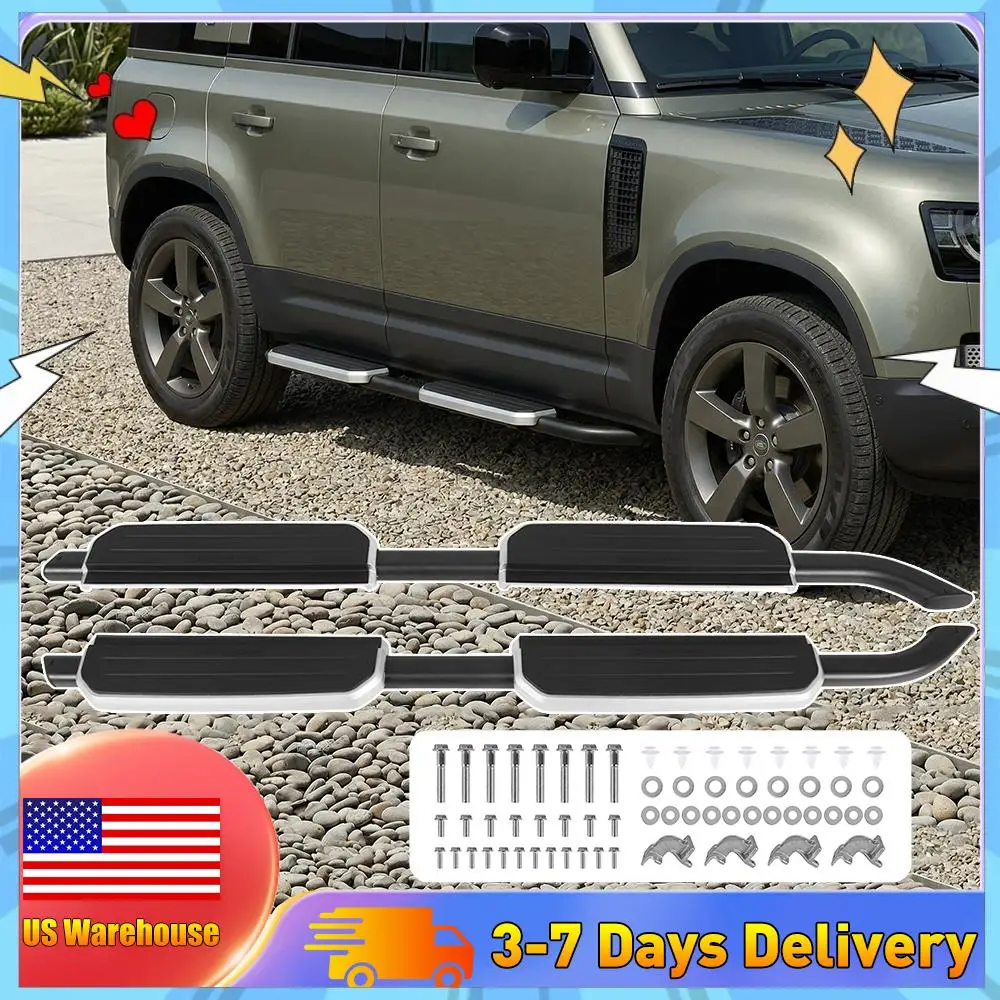 

Pedals For 2020 2024 Land Rover Defender Running Boards 400 Lbs Load Capacity Side Step Bars Nerf Bars Easy Bolt On Installation