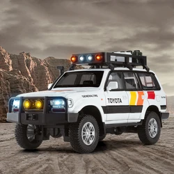 1:24 Scale LC80 Off-road Vehicle Alloy Car Model Diecast Toy Ornament Gift Souvenir Collectible