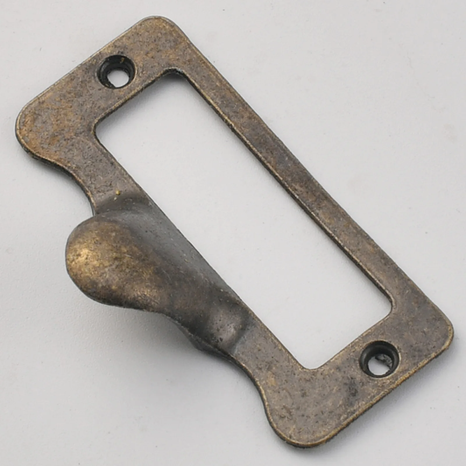 Antique Label Frame Alloy Traditional Chinese Medicine Cabinet Drawer Handle Card Frame Slot Shelf Hardware Accessories Plug Pap