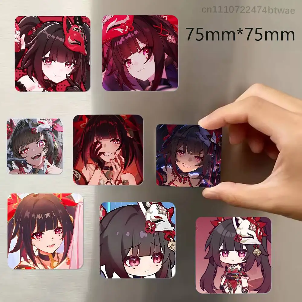 

Honkai Star Rail Sparkle Refrigerator Magnet Square Stickers Can Be Used To Personalize Are Ideal Keepsakes Or Gifts