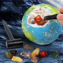 Children Archaeological Digging Toy Treasure Planet Gem Ore Exploration of The Solar System Mining Science Educational Toys