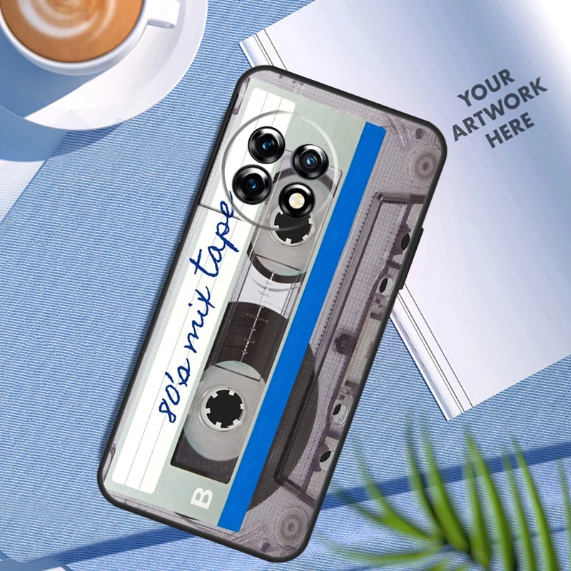 Vintage Cassette tape retro style Case For OnePlus Nord N200 N100 Nord 3 2T CE 2 Lite OnePlus 12 11 10 Pro 10T 10R 12R Cover