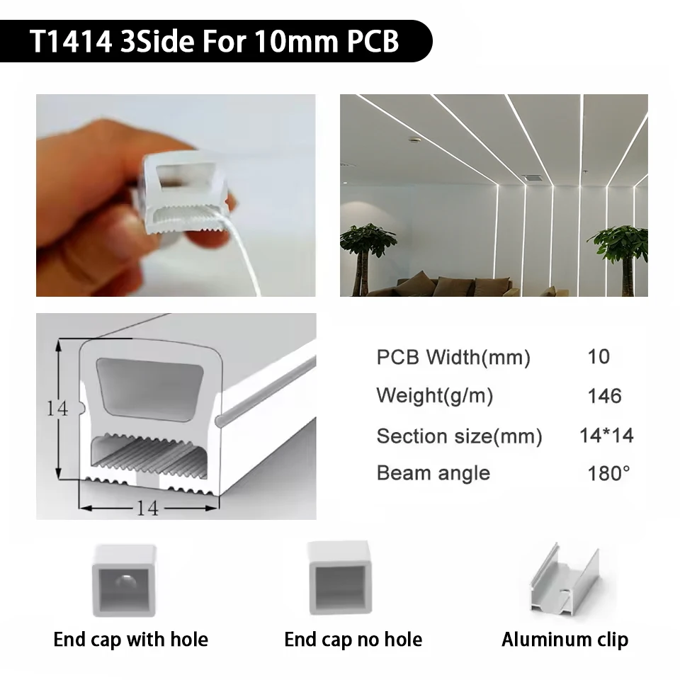 IP67 wasserdichte LED-Neon-Silikon-Lichtröhre, geeignet für 5 mm, 8 mm, 10 mm, 12 mm PCB WS2812B WS2811 5050 RGB-Lichtleiste – Detail 21
