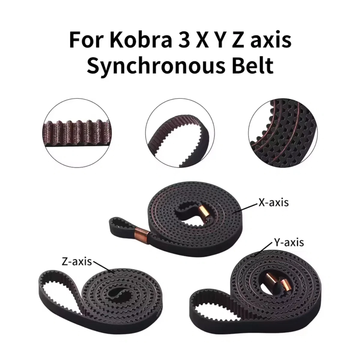 XYZ Belt for Anycubic Kobra 3/Kobra 2 3D Printers 2GT Open Synchronous Belt Replacement