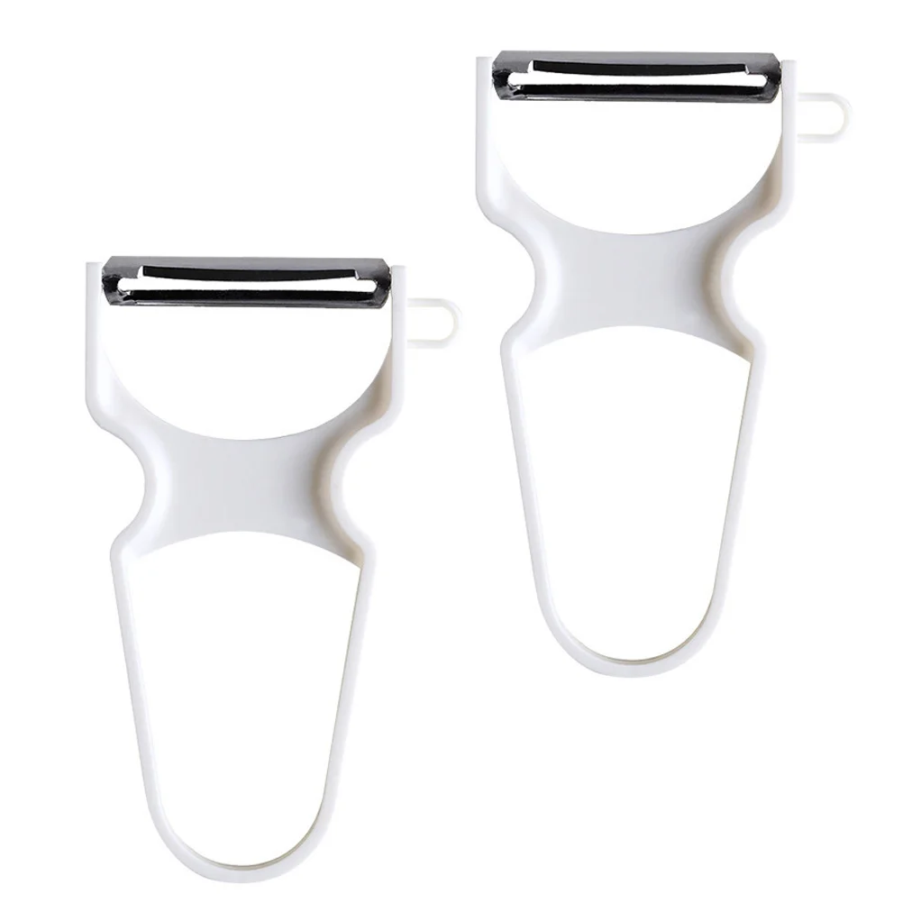 

2PCS Vegetable Peelers ABS Stainless Steel Kitchen Tools for Fruit Potato Easy Clean Compact Portable Veggie Gadgets