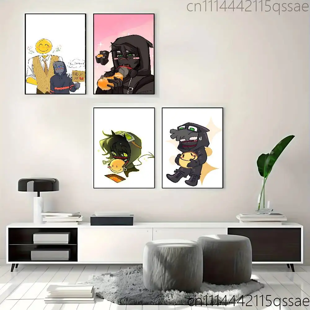 V-Verity x M-Mob Poster Art Print Anime Style Home Decor Ideal Gift Perfect Room Decor