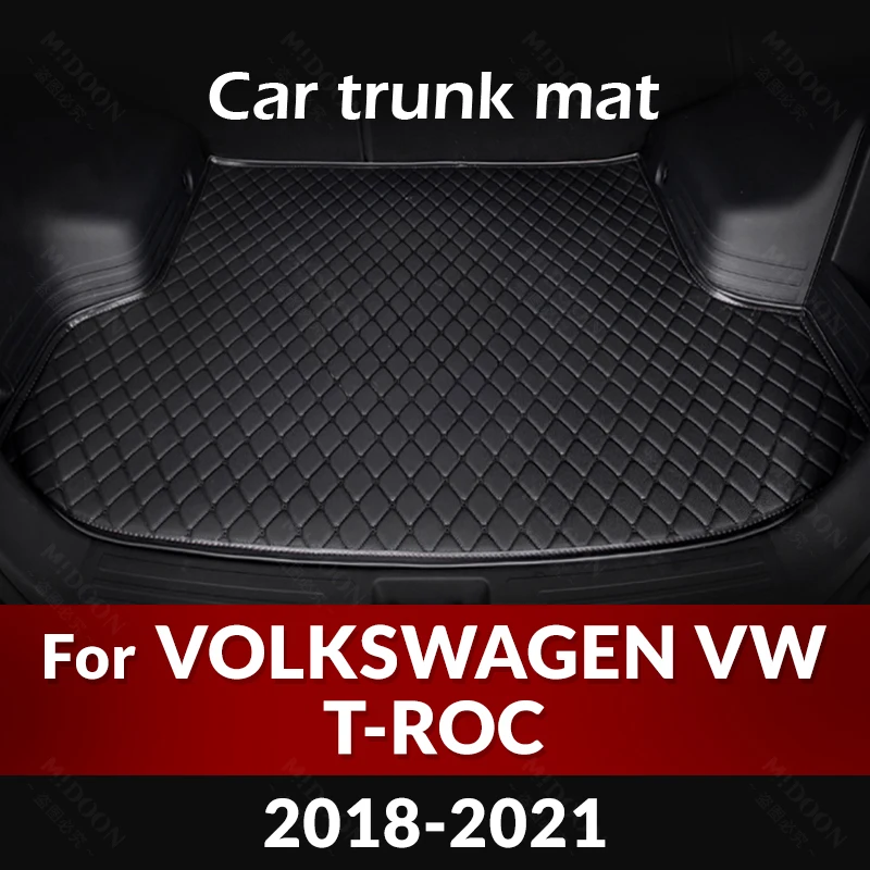 Автомобильный коврик для багажника VOLKSWAGEN VW T-ROC 2018 2019 2020 2021, пользовательские автомобильные аксессуары, украшение интерьера автомобиля