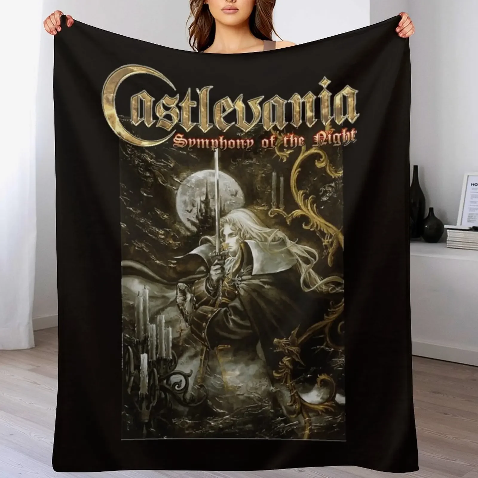 

Castlevania Symphony of the Night Throw Blanket Summer Beddings Decorative Throw Designers sofa bed Blankets
