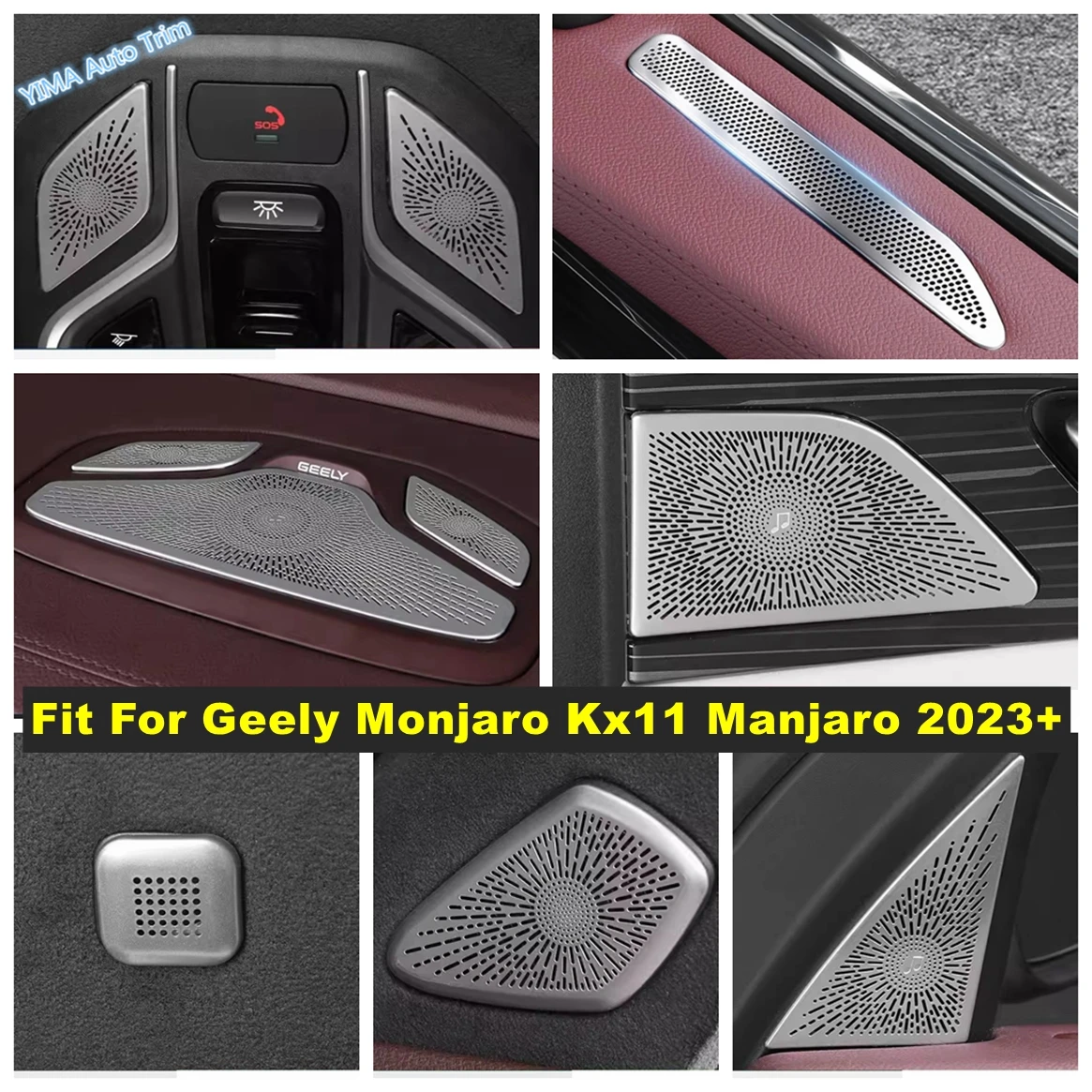 

Pillar A Tweeter Dashboard Speaker Audio Horn Door Loudspeaker Cover Trim Accessories For Geely Monjaro Kx11 Manjaro 2023 2024