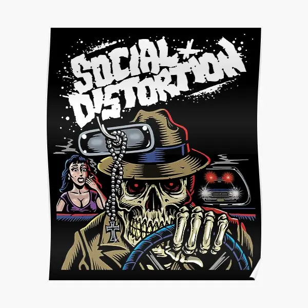 Винтажный музыкальный постер в стиле 90-х с музыкальной группой искажений, современный декор, домашняя роспись, винтажная художественная картина без рамки