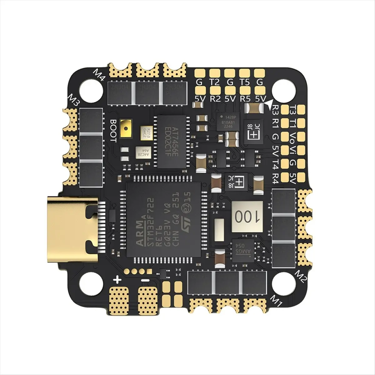 ABGN F722 45A 32Bit AIO F722 Flight Controller BLS 45A ESC 2-6S 25.5X25.5mm Supports INAV Firmware for RC FPV Drone